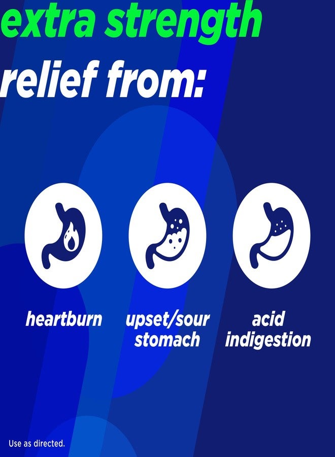 Alka-Seltzer Extra Strength Heartburn ReliefChews, Antacid for Fast Heartburn & Acid Indigestion Relief On the Go, 200 Ct - Image 3